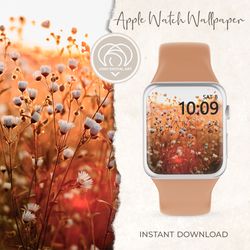 apple watch wallpaper | thanksgiving autumn fall wildflowers apple watch face |  smart watch background