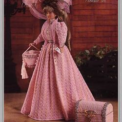 Digital - Vintage Barbie Crochet Pattern - Chic Dress Crochet Patterns for Dolls 11-1/2" - PDF