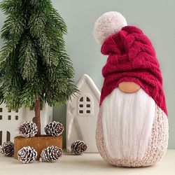 Christmas gnome, Scandinavian gnome with hat, Hygge gnome