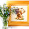 Teddy bear Bear wall decor Teddy bear with flowers Nursery art animals.jpg