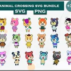 cub bundle svg, cub svg, animal crossing svg, cartoon svg digital file