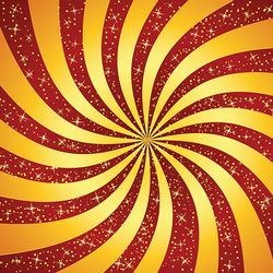red background with golden rays