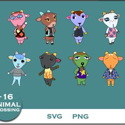 Goat Bundle SVG, Goat SVG, Animal CrossingSVG, Cartoon SVG Digital File