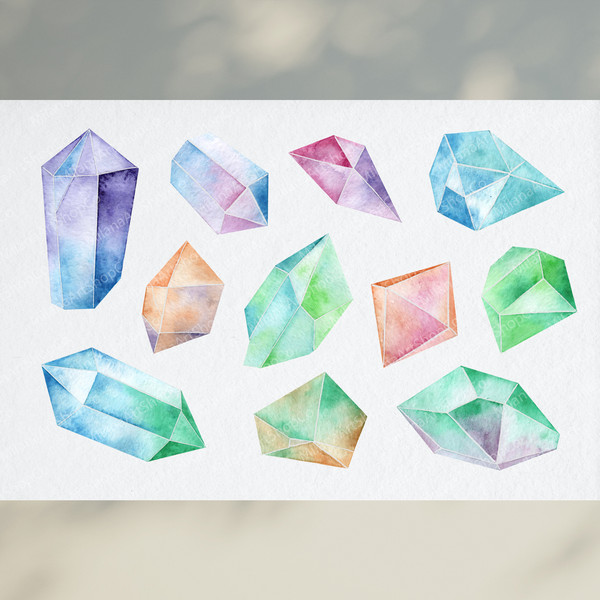 Watercolor Crystals Clipart 3.jpg
