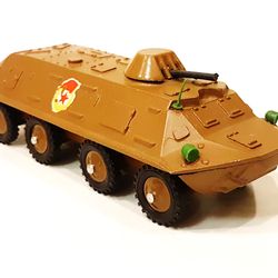 USSR Armoured Personnel Carrier Diecast Military Toy Soviet Armor Vehicles 1970s
