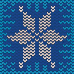 knitted snowflake pattern