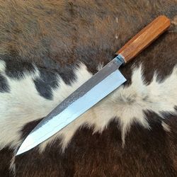 Japanese Shobu Knife, with Saya - Shikisai Hikari - Molybdenum Stainless Steel Kitchen Knife, Chef Knife, Camping Knife,