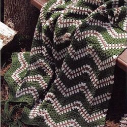 Digital | Vintage Afghan knitted blanket | Crochet Patterns Afghan Plaids | Beautiful plaid | Knitted Afghans | PDF