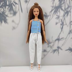 Barbie doll clothes white pants