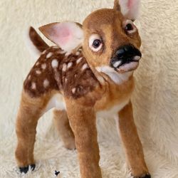 custom order deer cub realistic toy