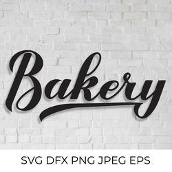 bakery calligraphy hand lettering svg