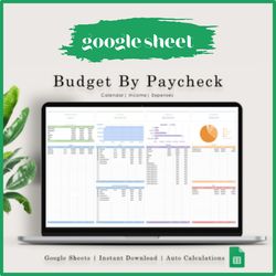 Ultimate Budget by Paycheck Spreadsheet Google Sheets Planner, Financial Excel Template, Bills & Transaction CSV Tracker