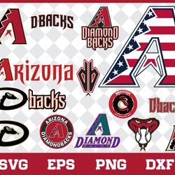 Arizona Diamondbacks Bundle SVG, Arizona Diamondbacks SVG, MLB SVG, Sport SVG Digital File