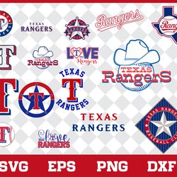 Texas Rangers Bundle SVG, Texas Rangers SVG, MLB SVG, Sport SVG Digital File
