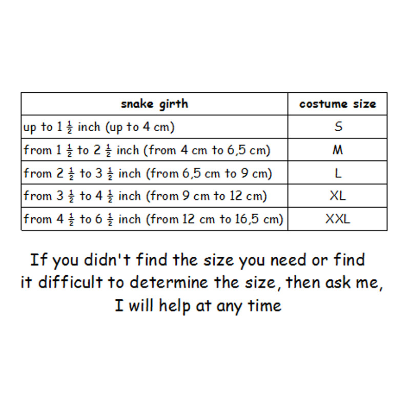 size snake costume.png