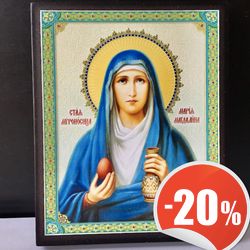 St. Mary Magdalene | High quality Serigraph  icon on wood | Size: 5.1" x 6.5"