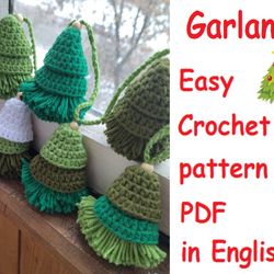 christmas tree garland easy pettern pdfin english