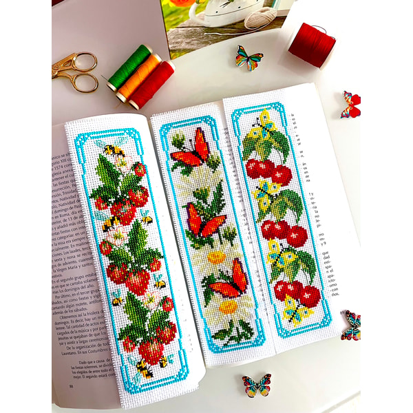 SET Of 4 SUMMER BOOKMARKS Cross Stitch Patterns PDF By Cross Inspire Set of 4 summer bookmarks cross stitch patterns pdf by cross inspire