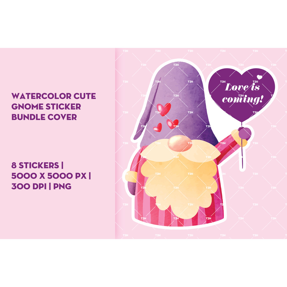 Watercolor cute gnome sticker bundle cover 3.jpg
