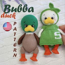 duck crochet pattern - goose crochet pattern - (crochet duck - crochet dress and headband - knitted dress)