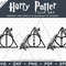 Harry Potter Floral Deathly Hallows by SVG Studio Thumbnail.png