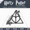Harry Potter Floral Deathly Hallows by SVG Studio Thumbnail8.png