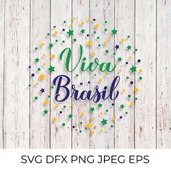 viva brazil calligraphy hand lettering svg