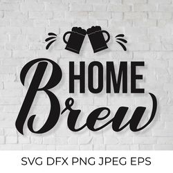 Home Brew calligraphy lettering SVG