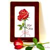 Finished Handmade Embroidery Red Rose. Thank You Cards. Thank You Gift. First Anniversary Gift. Wedding Gift.  Teacher Thank You.jpg
