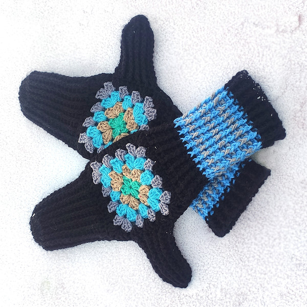 easy crochet mittens for adults
