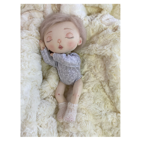 Sleeping baby doll, Cloth baby doll, cute baby doll, fabric baby doll