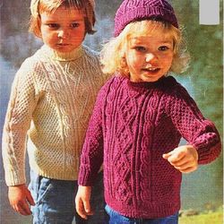 Digital | Knitted sweaters for girls, boys | We knit children's knitwear | Knitting for children | Knitted clothes | PDF
