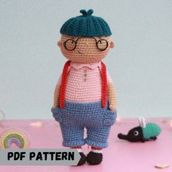 Amigurumi doll Oliver crochet PDF pattern