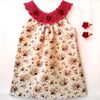 Summer Linen Dress, Spring Dress Outfit, Handmade Sleeveless Dress, Crochet Cotton Lace Top, Floral Print Dress. Country Kids Dress.jpg