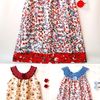 Summer Cotton Dress, Spring Dress Outfit, Handmade Sleeveless Dress, Crochet Cotton Lace Top Flowes. Floral Print Dress. Country Kids Dresses.jpg