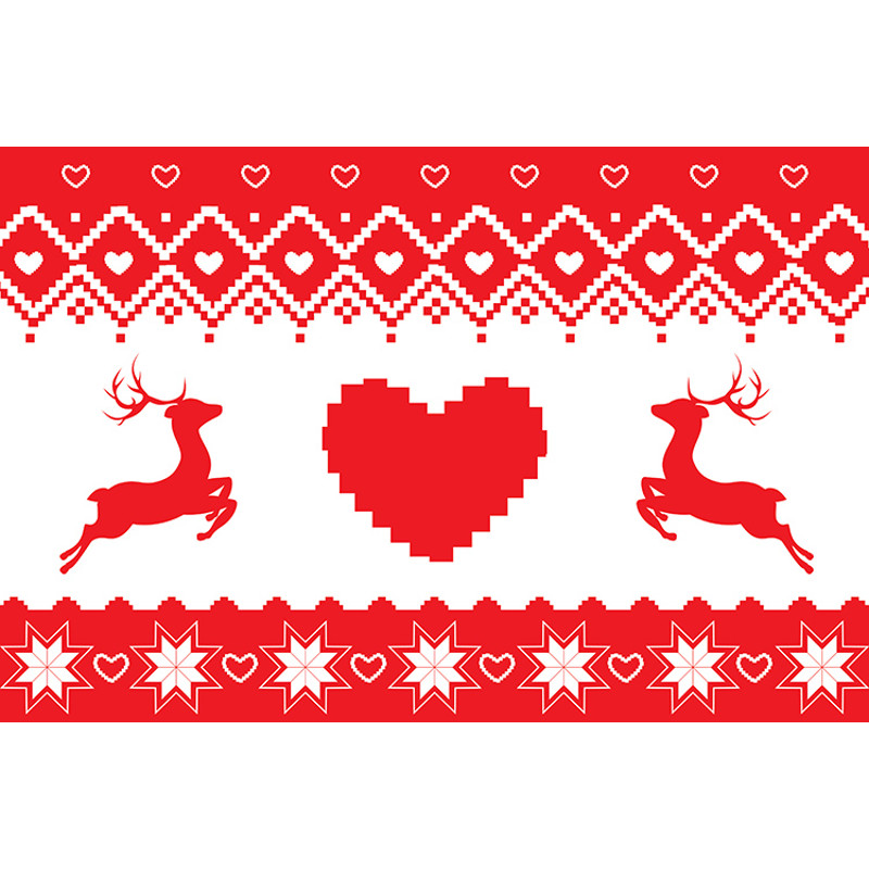 Red nordic pattern with deer5.jpg