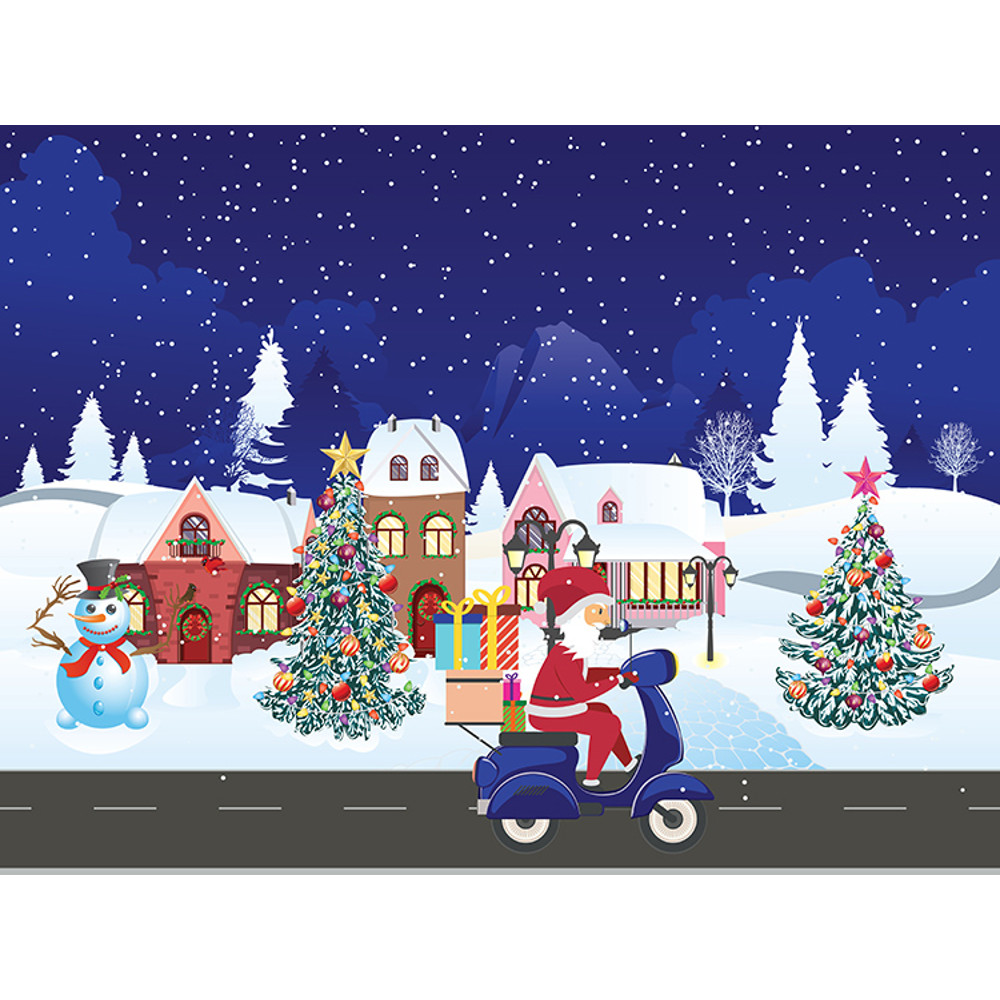 Santa ride scooter on town6.jpg