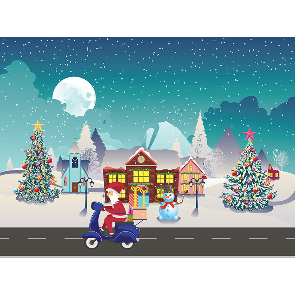 Santa ride scooter on town4.jpg