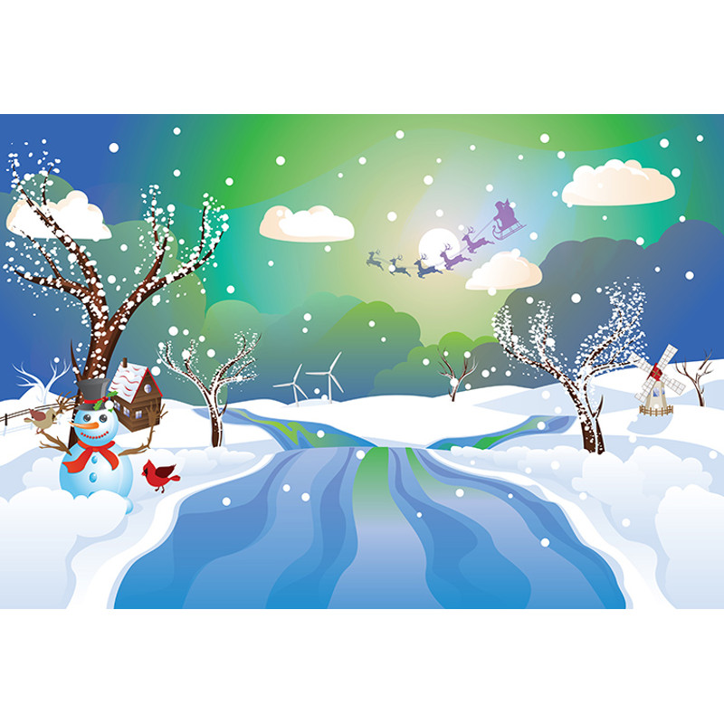 Santa Riding Christmas Sleigh at Night7.jpg