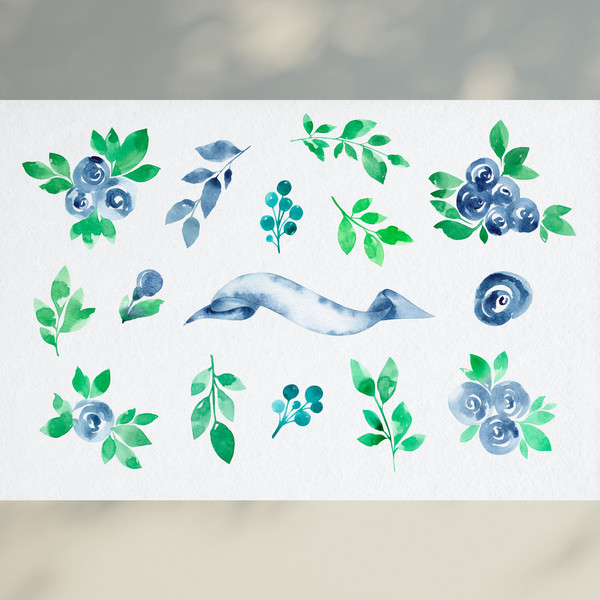 Watercolor Blue Roses Clipart5.jpg