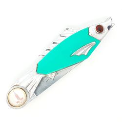 Russian pocket folded Knife articulated FISH USSR Olympic Games Moscow 1980