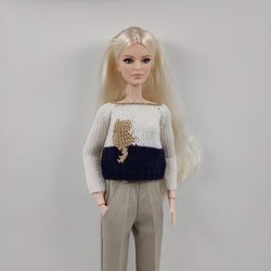 Barbie doll clothes cat sweater