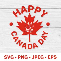 Canada Day SVG. Canadian holiday. Maple leaf