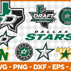 Dallas Stars Bundle SVG, Dallas Stars SVG, Hockey Teams SVG, NHL SVG.
