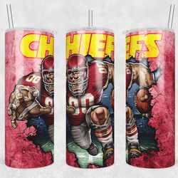 Mascot Kansas City Chiefs Tumbler Wrap, 20oz Tumbler Wrap, Mascot Kansas City Chiefs Png, NFL FOOTBALL Tumbler Wrap