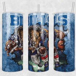 Mascot Buffalo Bills Tumbler Wrap, 20oz Tumbler Wrap, Mascot Buffalo Bills Png, NFL FOOTBALL Tumbler Wrap, Sport Png