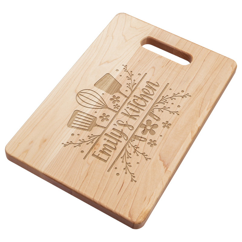 Personalized kitchen engraved maple cutting board Kitchen decor.jpg