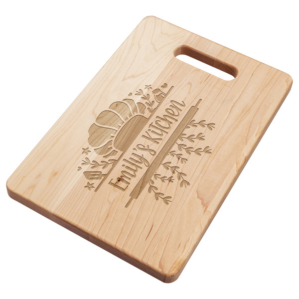 Custom kitchen monogram personalized cutting board Gift for Grandma Kitchen decor.jpg