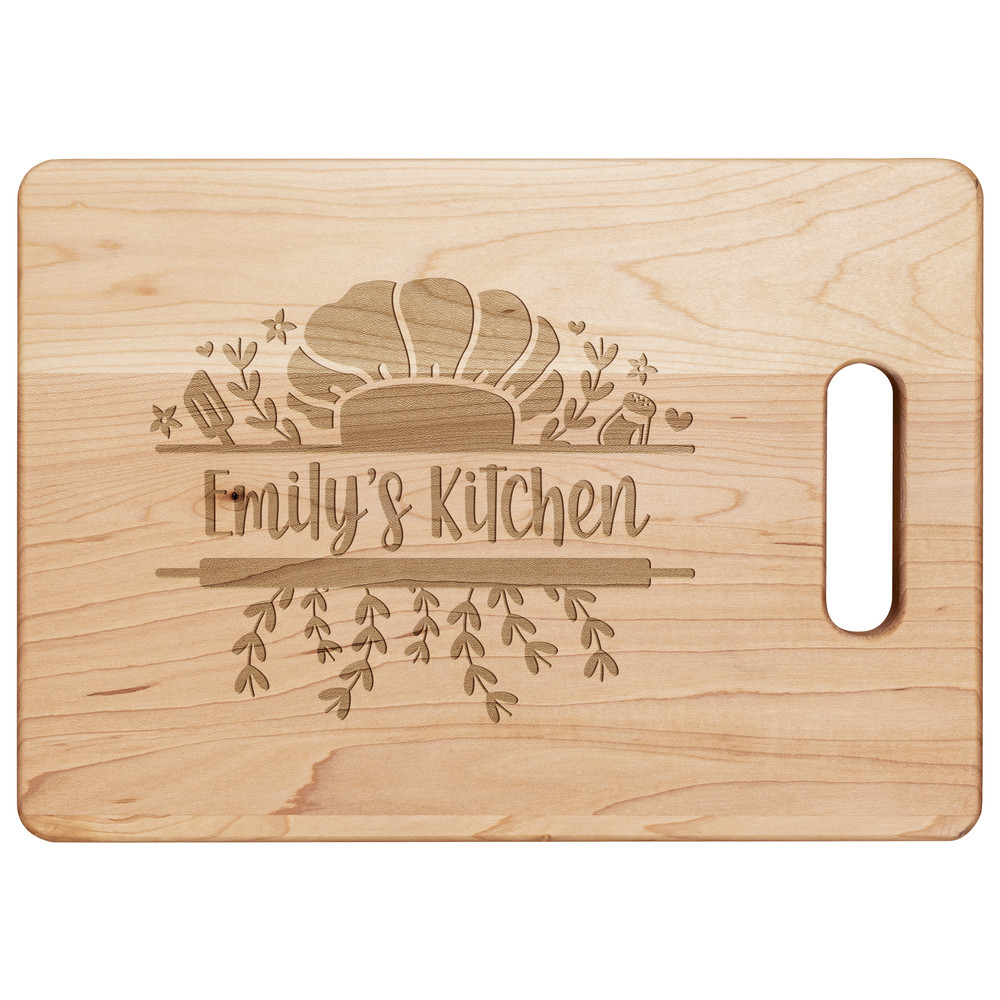 Custom kitchen monogram personalized cutting board Grandmas kitchen gift.jpg