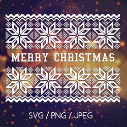 Merry Christmas SVG, Christmas card template PNG, JPG